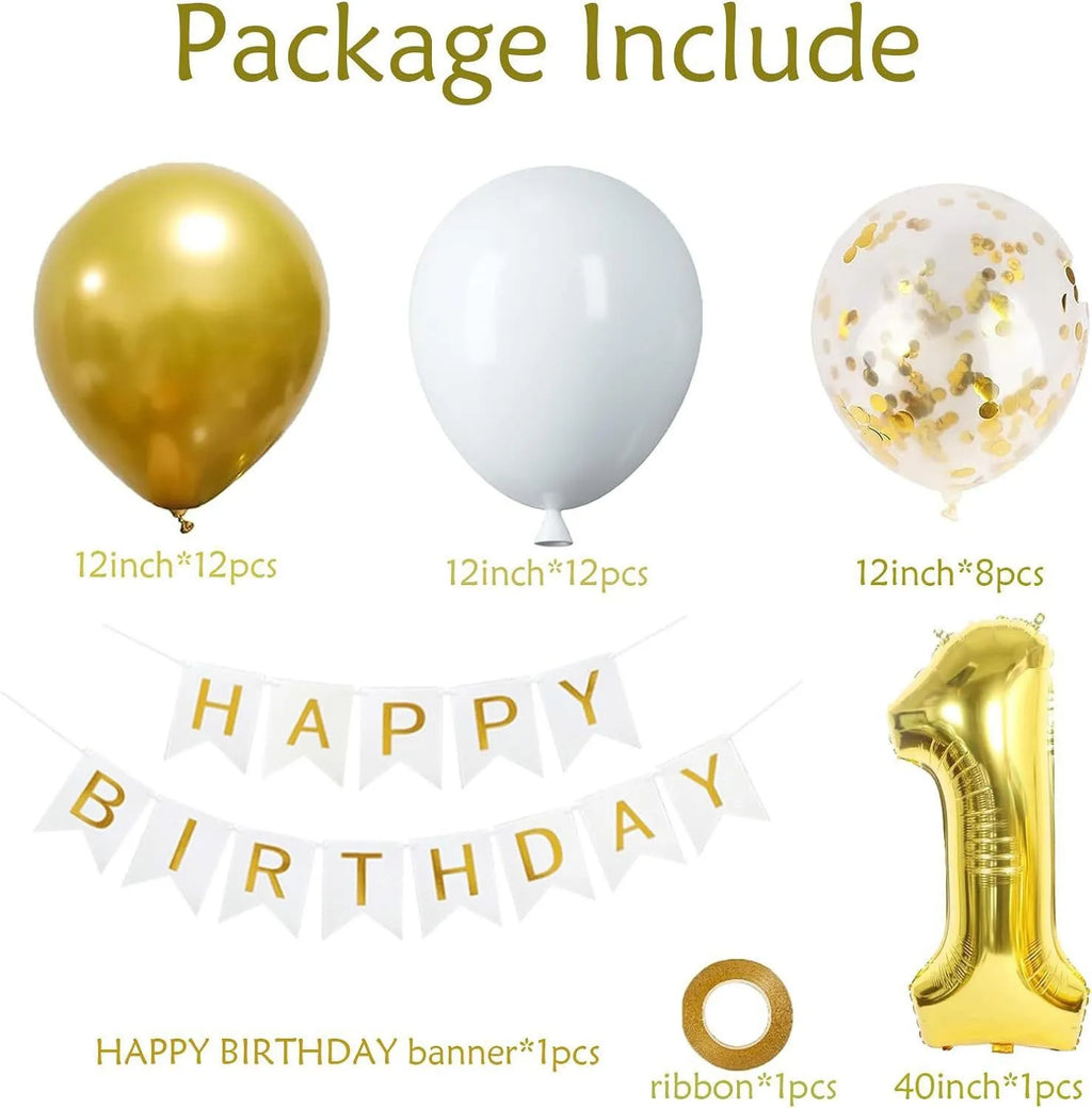 40" Birthday Letter Balloon Set – Foil Balloons for Birthdays, Weddings & Anniversaries