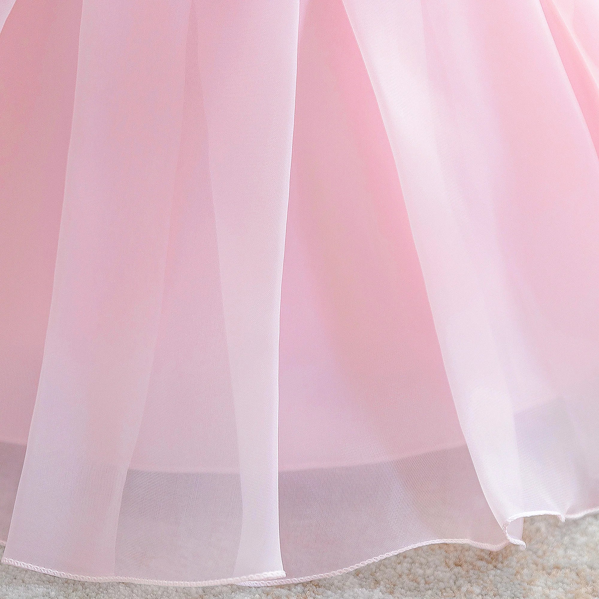 Baby Girl Flower Dress – Baptism, Birthday & Wedding Princess Gown (6M–3Y)