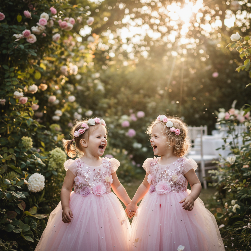 Baby Girl Flower Dress – Baptism, Birthday & Wedding Princess Gown (6M–3Y)