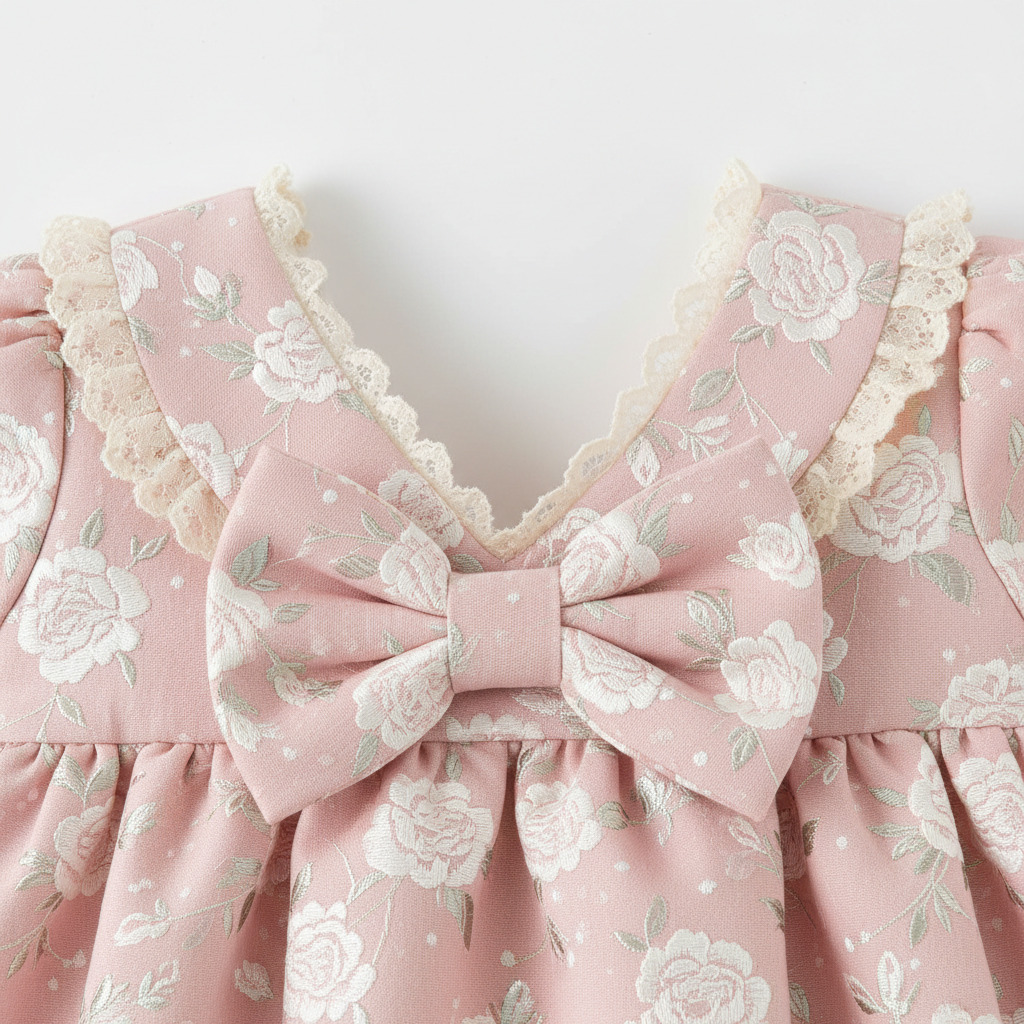 Baby Girl Flower Dress – Baptism, Birthday & Wedding Princess Gown (6M–3Y)